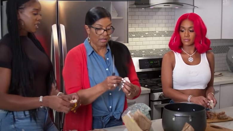 Saweetie filming Made from Scratch
