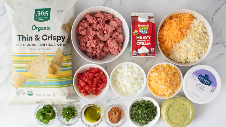 ingredients for making nachos