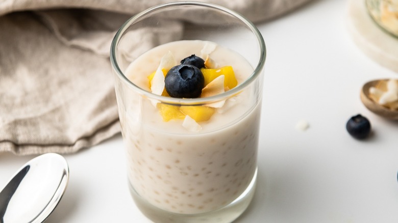 Tapioca pudding with fruit