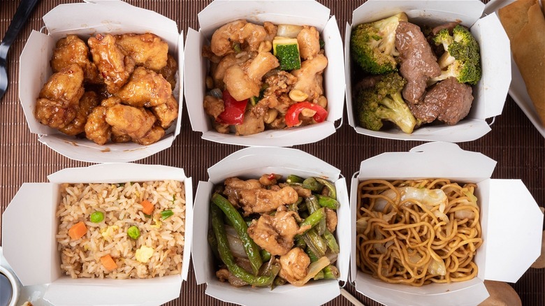 Chinese takeout boxes