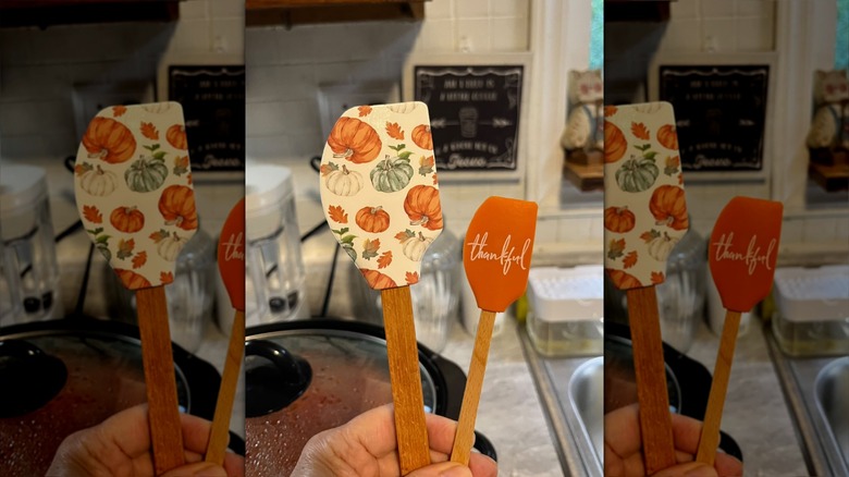 Dollar Tree harvest-theme spatula.