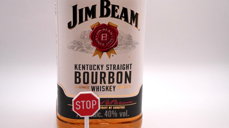 Jim Beam bourbon whiskey