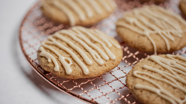 Sugar cookies with maple icing