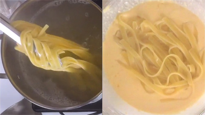 cooking Fettuccine Al Limone