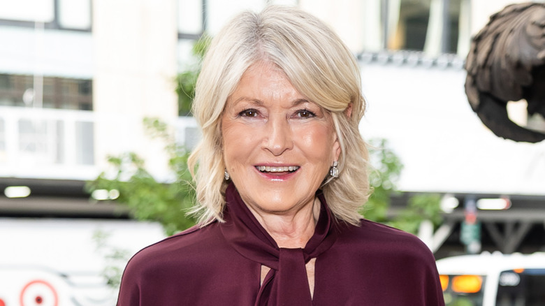 Martha Stewart smiling outdoors