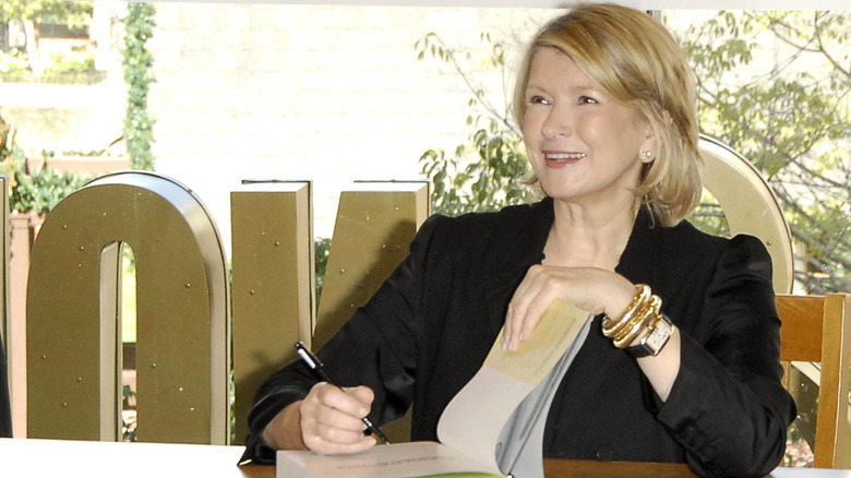 Martha Stewart at a book signing event