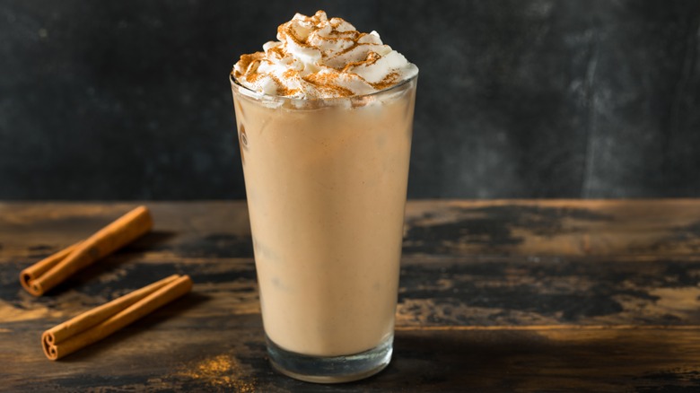 Iced pumpkin spice latte