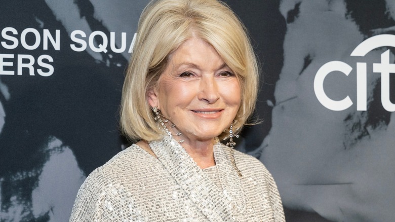 Martha Stewart smiling at a red carpet event