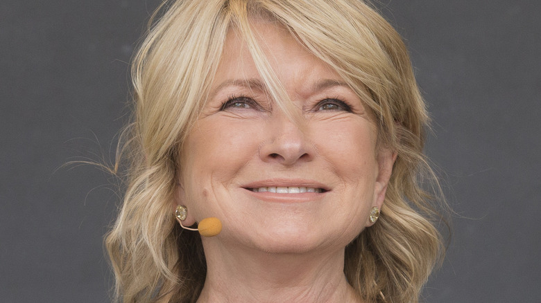 Martha Stewart smiling with earrings