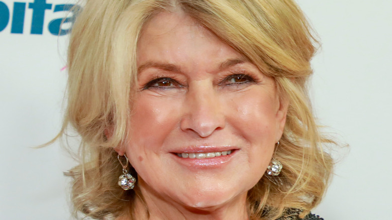 Close-up of Martha Stewart's face