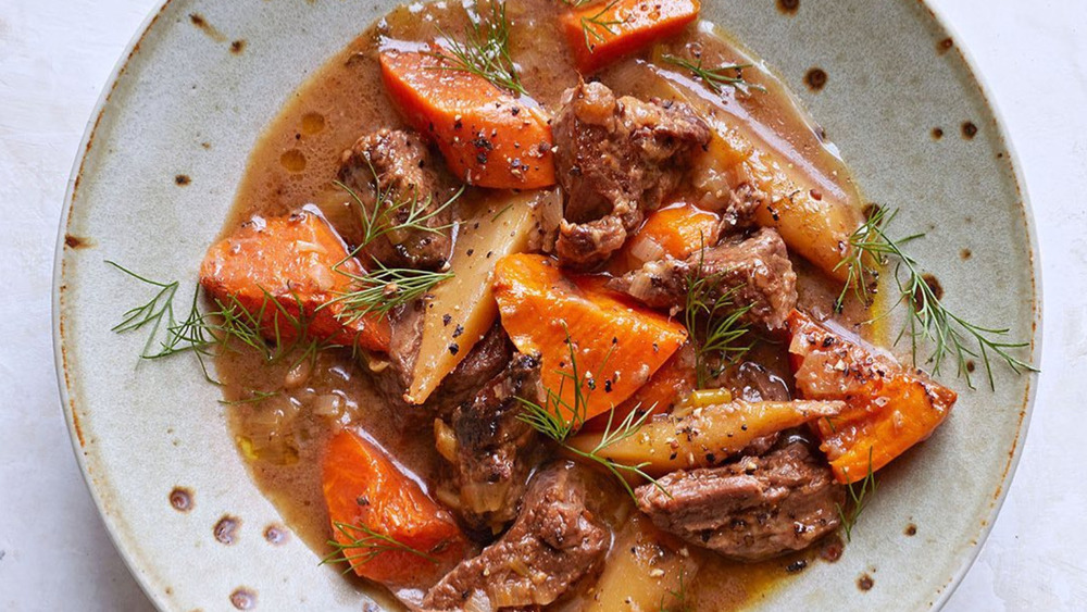 Bowl of beef stew
