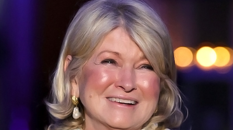 Martha Stewart smiling, her head cocked toward the side