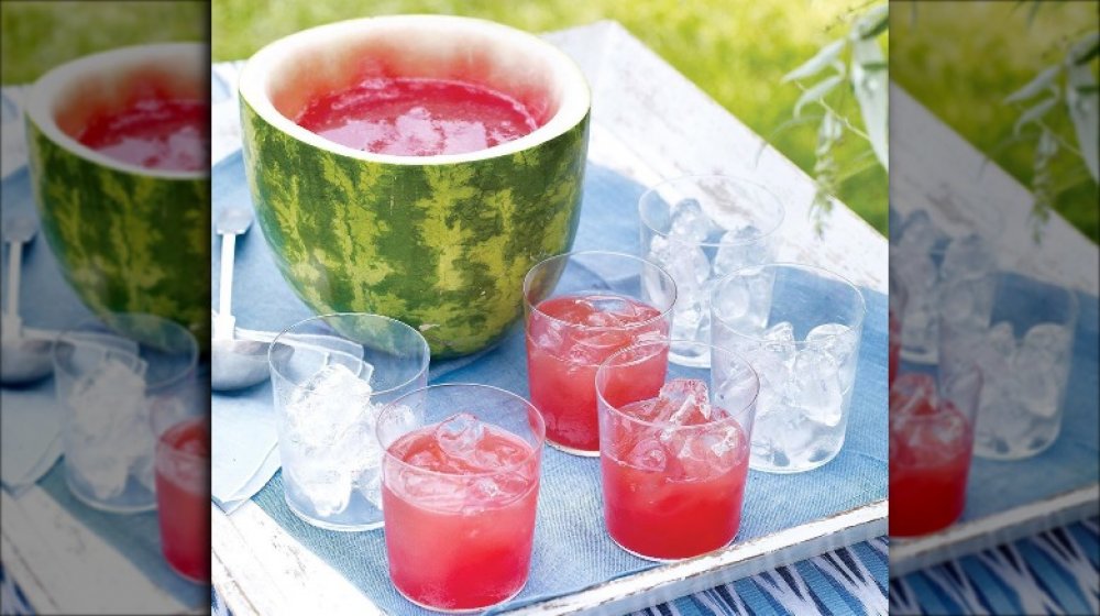 Martha Stewart's watermelon punch bowl