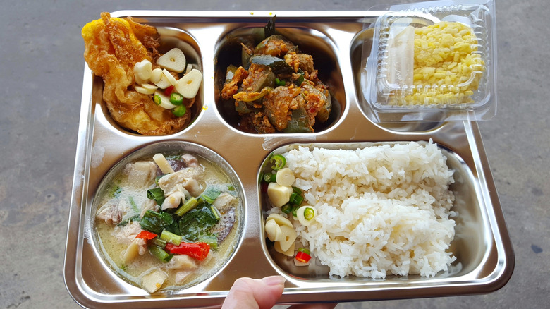 Prison food tray
