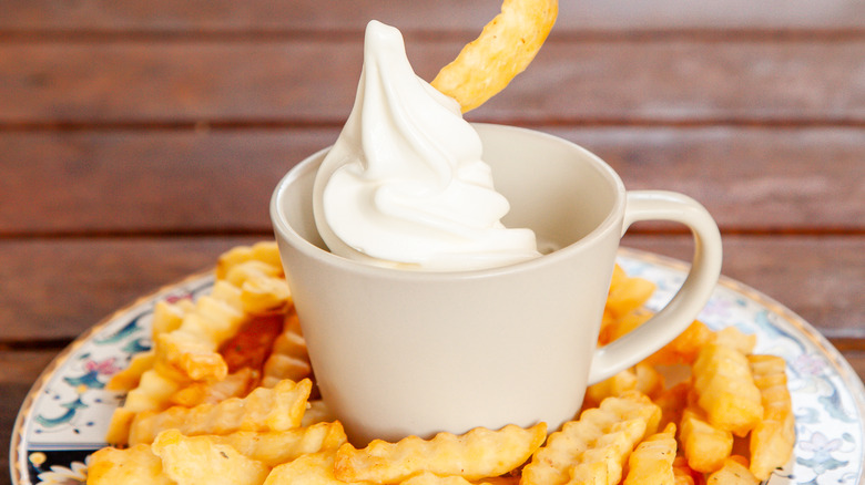 soft serve and french fries