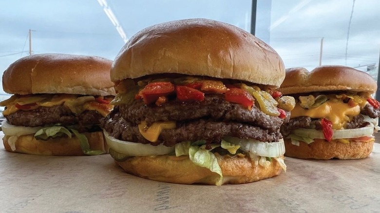Green Chile Burgers