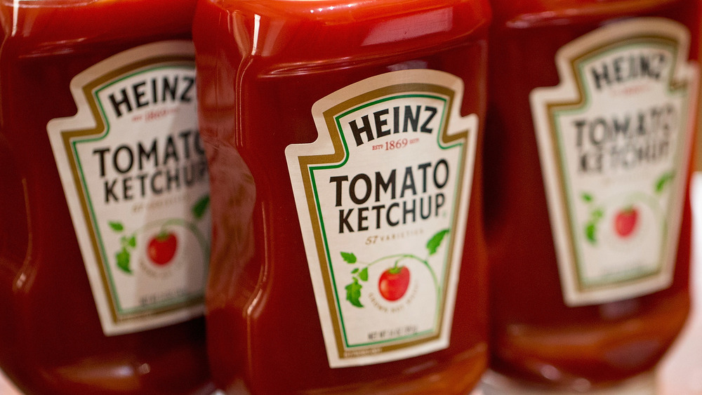 Heinz ketchup bottles