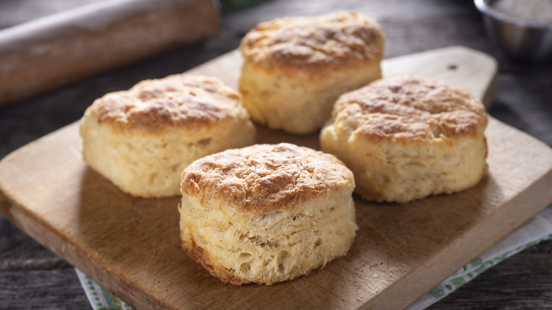 biscuits on platter