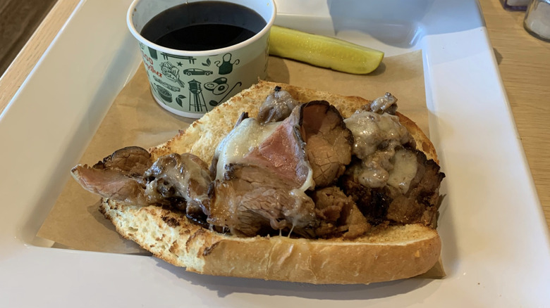 McAlister's open-faced French Dip