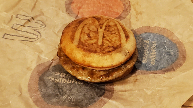 a McDonald's Sausage McGriddles