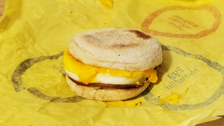 a McDonald's Egg McMuffin