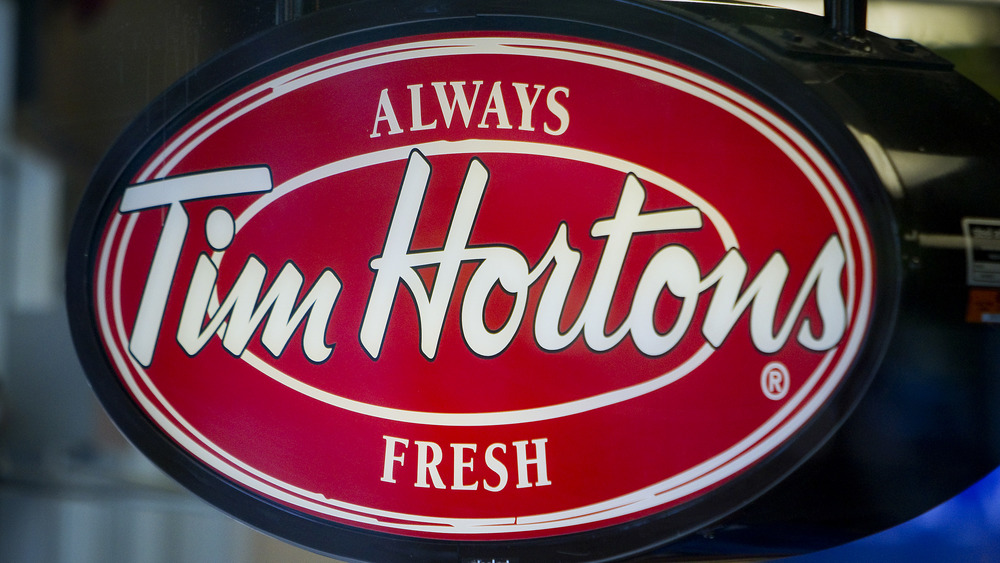 Tim Hortons electric sign