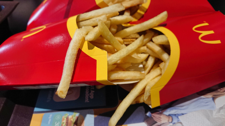 McDonald's fries on tray