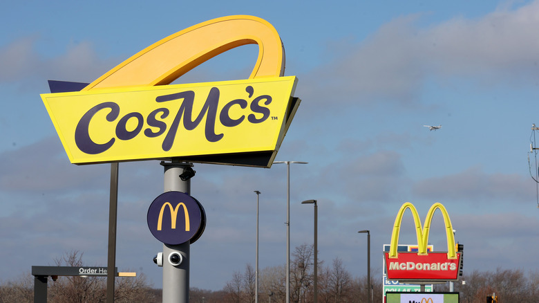 CosMc's and McDonald's sign in the distance