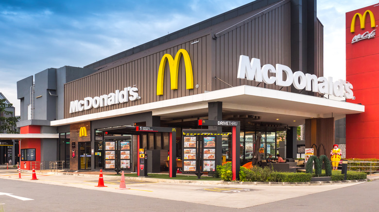 mcrib is back sign on mcdonalds roof