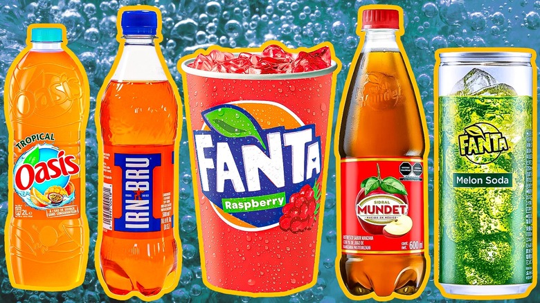 Various soft drinks