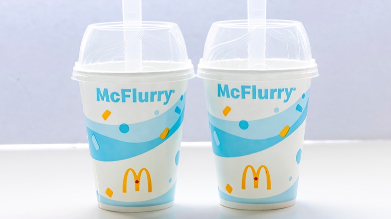 two cups of mcflurry