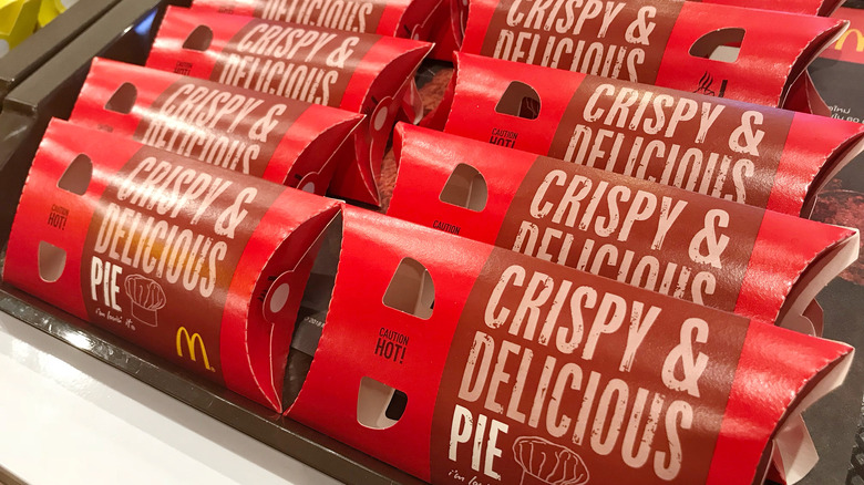 McDonald's pie boxes