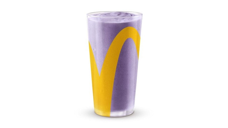 Grimace Shake on white background