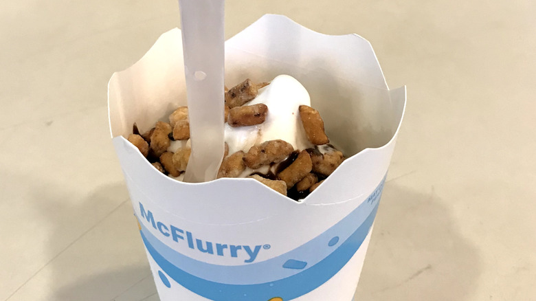 McFlurry with pretzel bits