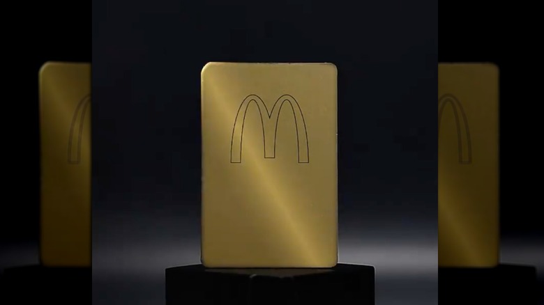McDonald's gold card