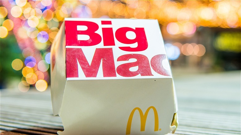 white Big Mac box