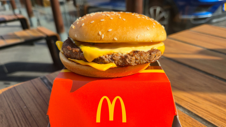McDonald's quarter pounder with melted cheese