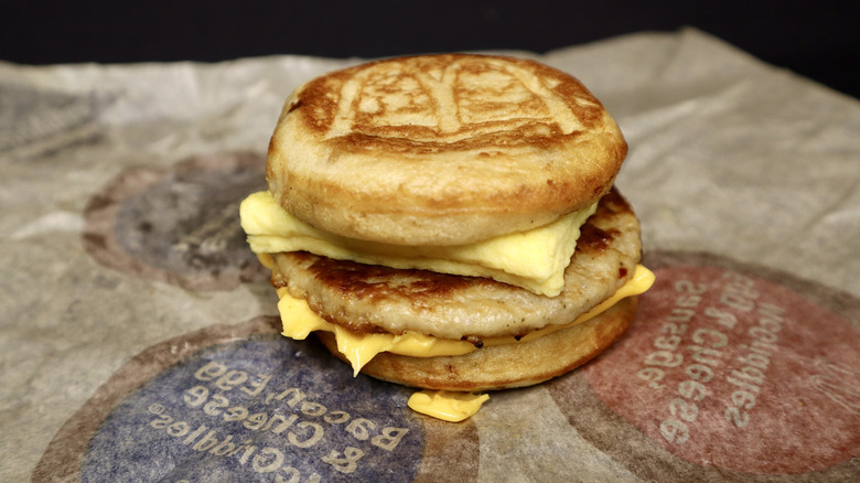 McGriddle on McDonald's wrapper