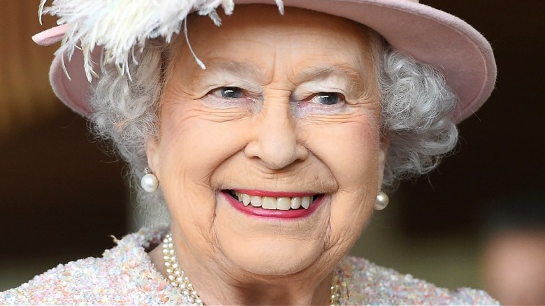 Queen Elizabeth II smiling