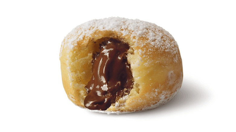 McDonald's hazelnut McPop donut from Spain