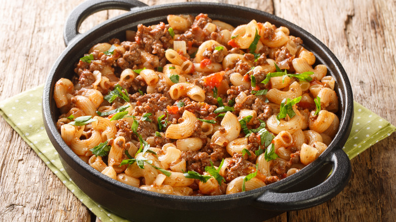 Close-up of goulash