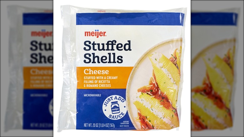 Bag of frozen stuffed shells.
