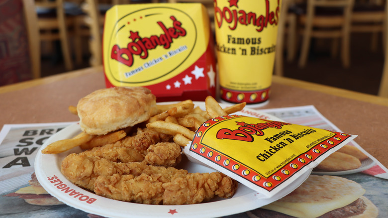 Bojangle's chicken and biscuit meal
