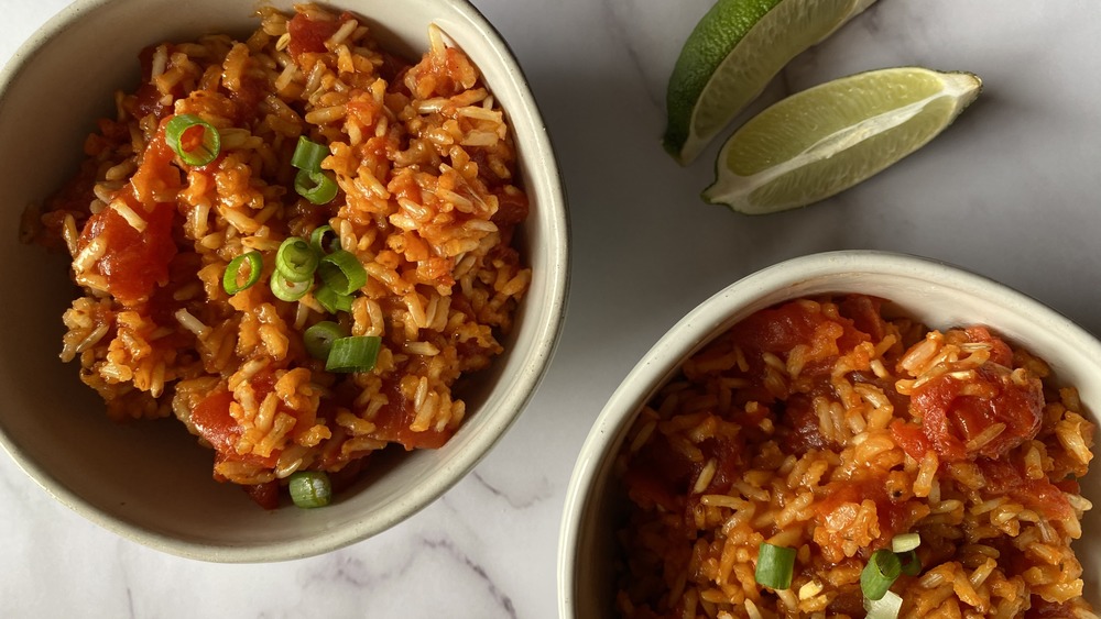 Mexican Rice served in bowls