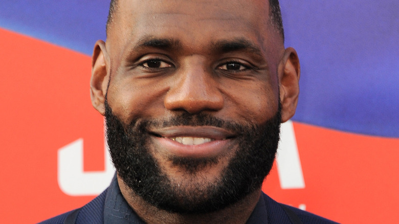 LeBron James smiling in Los Angeles