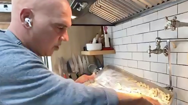 Michael Symon in the kitchen