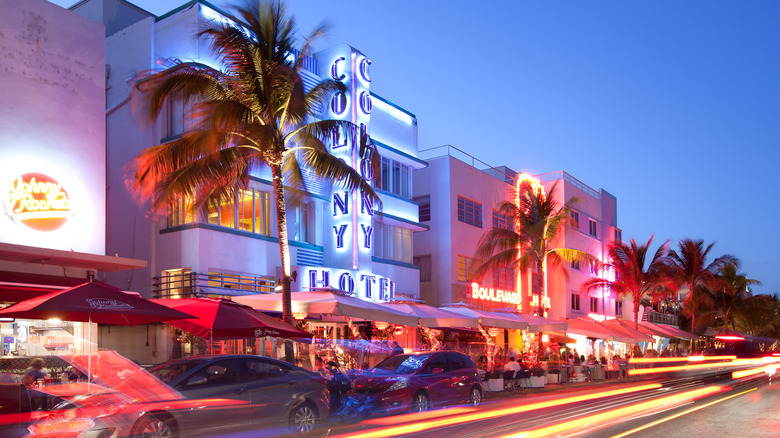 Ocean Drive in Miami, Florida