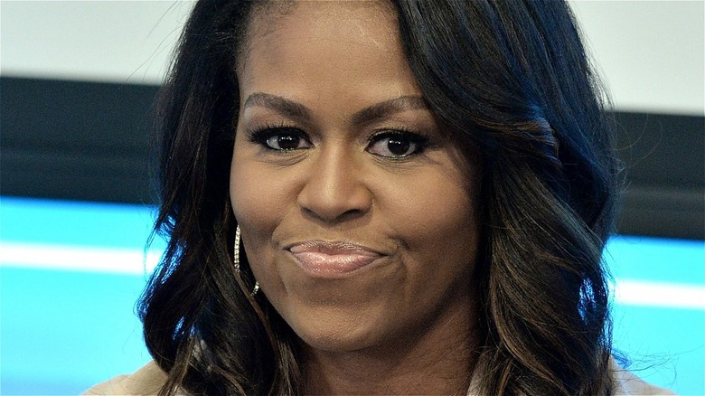 Michelle Obama smiling