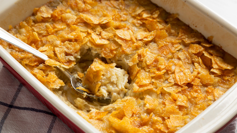 dish of funeral potatoes