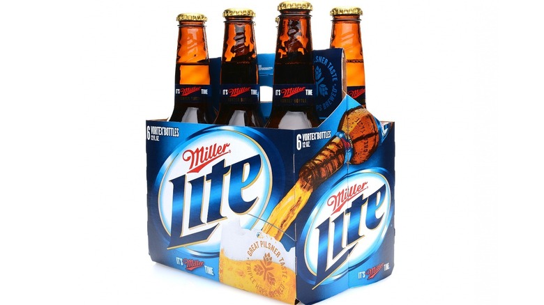 Six pack of Miller Lite